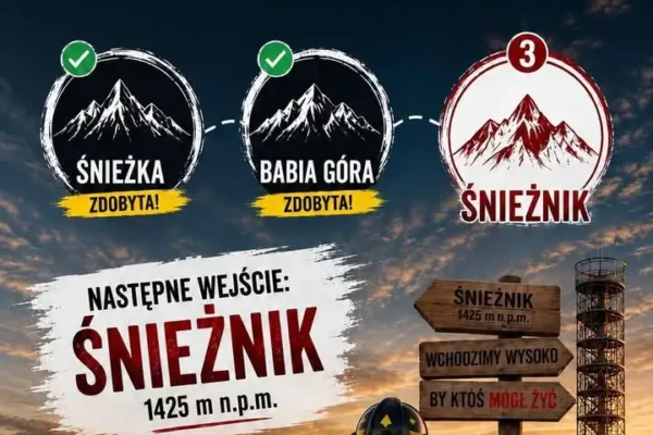 Strażacy ruszają na Śnieżnik w ramach akcji promującej dawstwo szpiku
