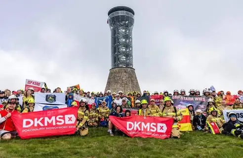 Strażaczka z OSP zdobyła Śnieżnik dla Fundacji DKMS
