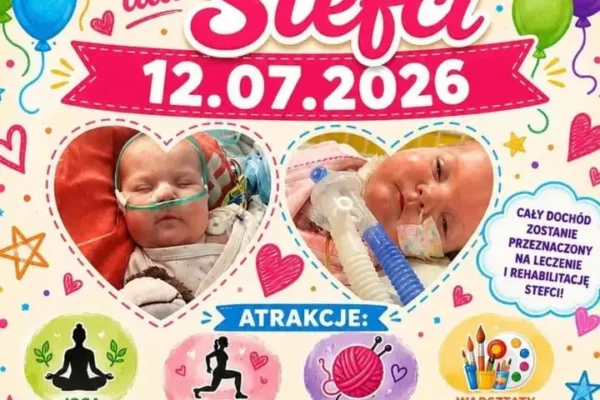 Festyn charytatywny dla Stefanii w Zaniemyślu – pomoc dla półrocznej dziewczynki z wadą serca