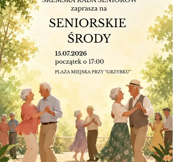 Seniorska Środa na plaży w Śremie – muzyka, ruch i integracja