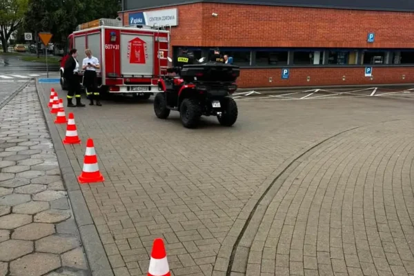 Strażacy z OSP Śrem zabezpieczali bieg i Dni Śremu