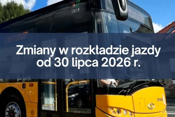 Zmiany w komunikacji miejskiej w Śremie od 30 lipca z powodu remontu mostu