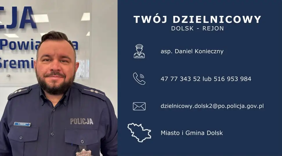 Poznaj swojego dzielnicowego z gminy Dolsk – asp. Daniel Konieczny