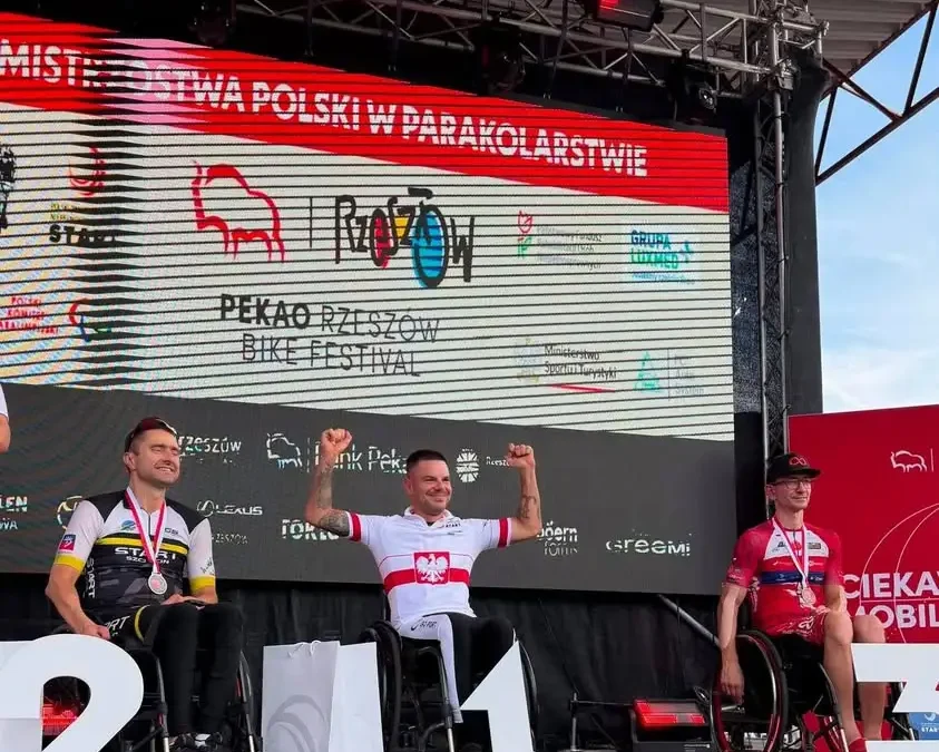 Hubert Komorowski ze Śremu ponownie Mistrzem Polski w parakolarstwie