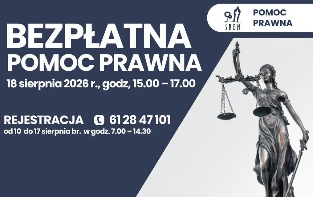 Bezpłatne porady prawne w Śremie – zapisy trwają do 17 sierpnia