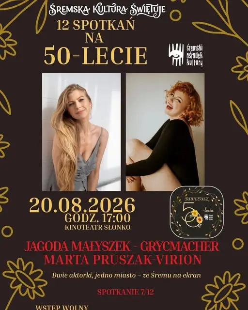 Aktorki ze Śremu opowiedziały o karierze w Kinoteatrze Słonko. ŚOK świętuje 50-lecie