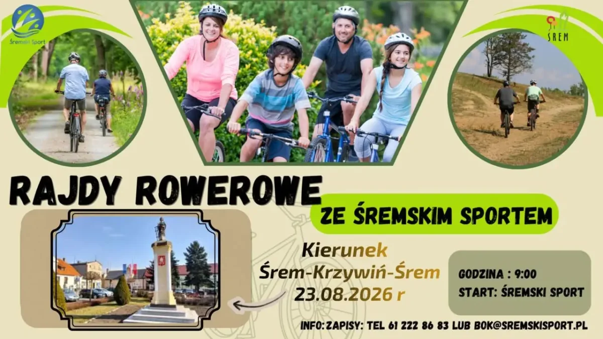 Niedziela w Śremie: rajd rowerowy, Banyhopki, Aleja Gwiazd i koncerty