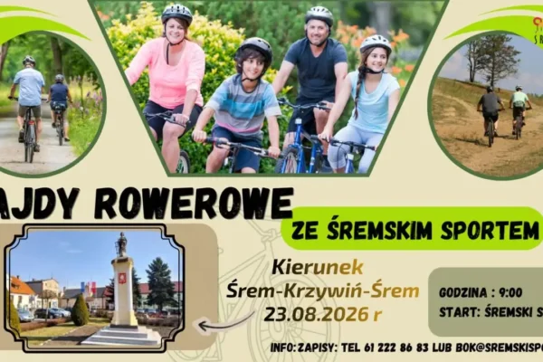 Niedziela w Śremie: rajd rowerowy, Banyhopki, Aleja Gwiazd i koncerty
