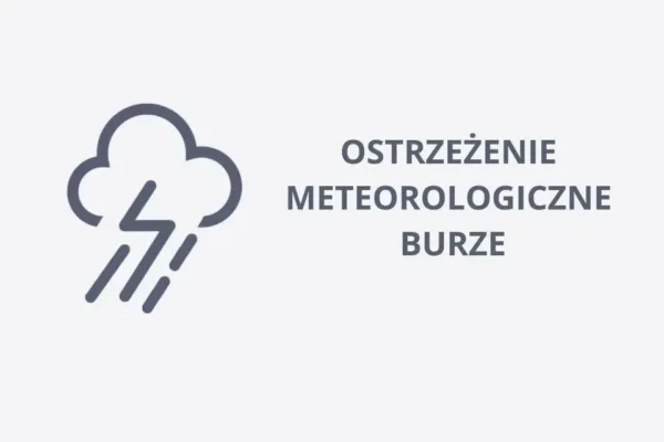 Ostrzeżenie 2. stopnia: silny deszcz i burze w powiecie śremskim