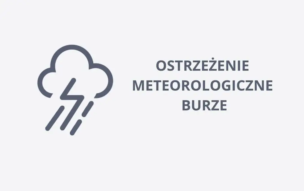 Ostrzeżenie 2. stopnia: silny deszcz i burze w powiecie śremskim