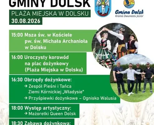 Dożynki Gminne w Dolsku już w najbliższą niedzielę – święto plonów i podziękowania