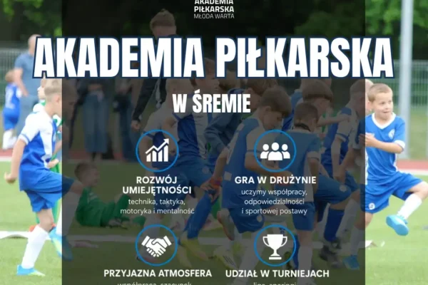 Młoda Warta Śrem zaprasza dzieci na treningi piłkarskie