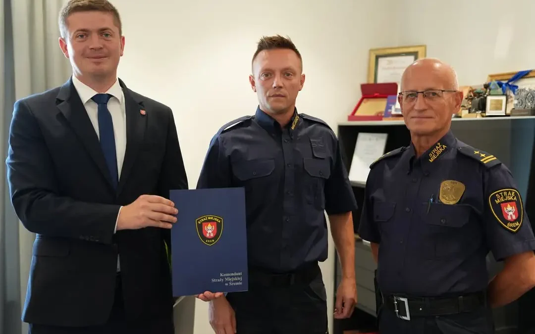 Łukasz Pawlak nowym strażnikiem miejskim w Śremie