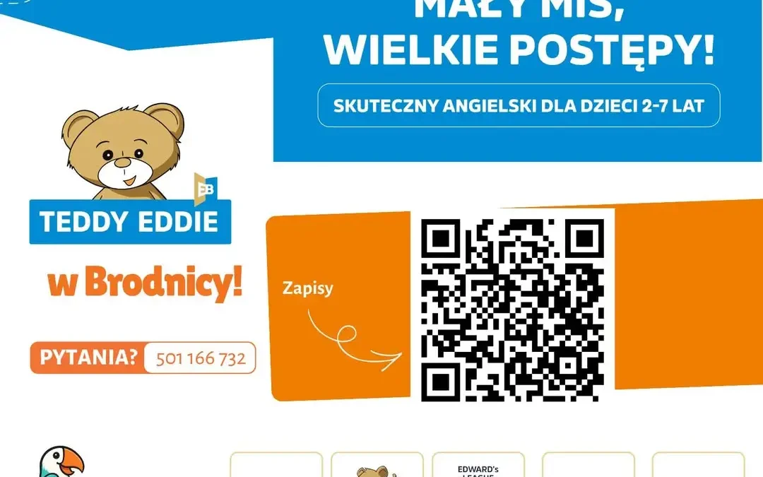 Gaduła rozpoczyna współpracę z Biblioteką Publiczną Gminy Brodnica – zapisy na angielski dla dzieci