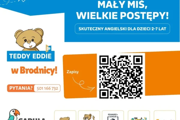 Gaduła rozpoczyna współpracę z Biblioteką Publiczną Gminy Brodnica – zapisy na angielski dla dzieci