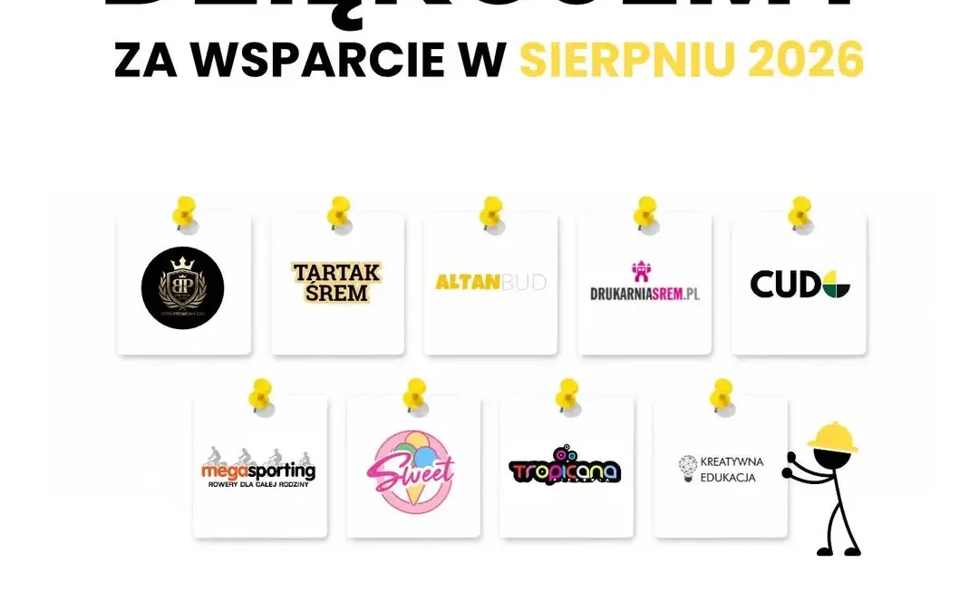 Śremski Wywiad dziękuje lokalnym firmom za wsparcie w sierpniu 2026
