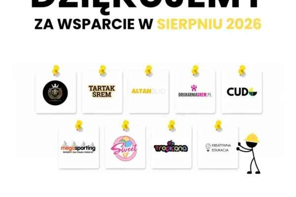 Śremski Wywiad dziękuje lokalnym firmom za wsparcie w sierpniu 2026