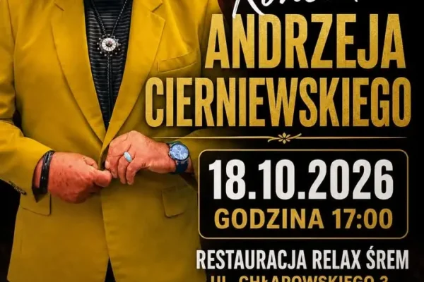 Andrzej Cierniewski wystąpi w Śremie. Koncert w Restauracji Relax już tej jesieni