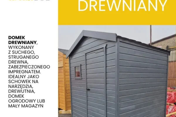 Drewniane domki ogrodowe powstają w Śremie – schowek, drewutnia lub mały magazyn