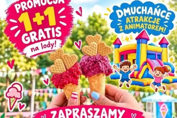 Śrem: słodkie zakończenie sezonu w parku – lody 1+1 gratis i atrakcje dla dzieci
