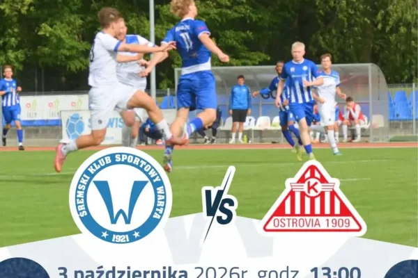 Warta Śrem wraca na stadion! W sobotę mecz z Ostrovią Ostrów Wielkopolski