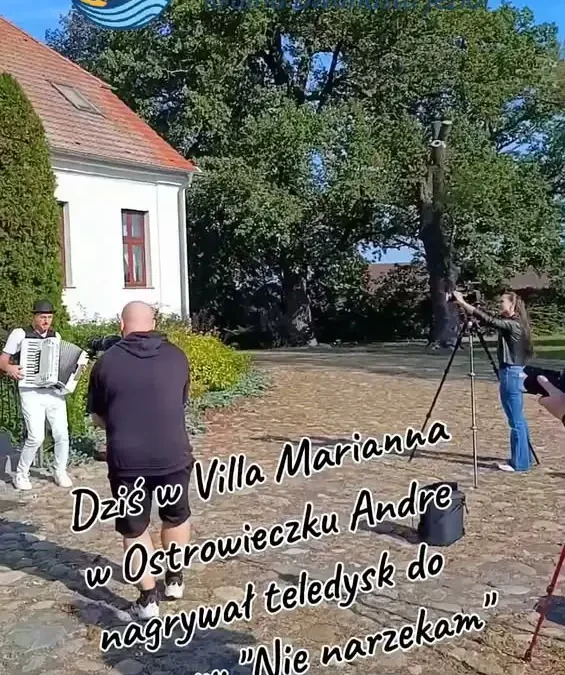 Teledysk Andre nagrywany w Ostrowieczku – lokalny muzyk z gminy Dolsk w akcji