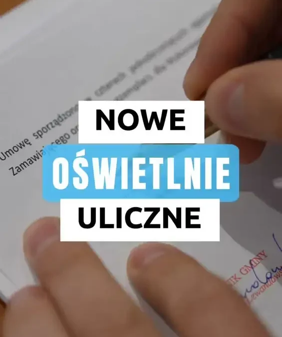 Gmina Śrem inwestuje w nowe oświetlenie LED. 56 punktów świetlnych w czterech miejscowościach