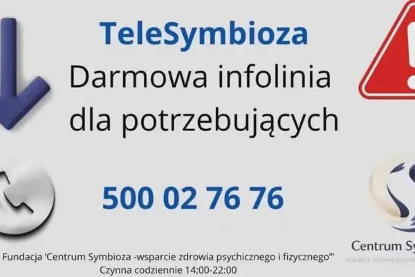 Bezpłatna infolinia wsparcia psychologicznego Fundacji Centrum Symbioza