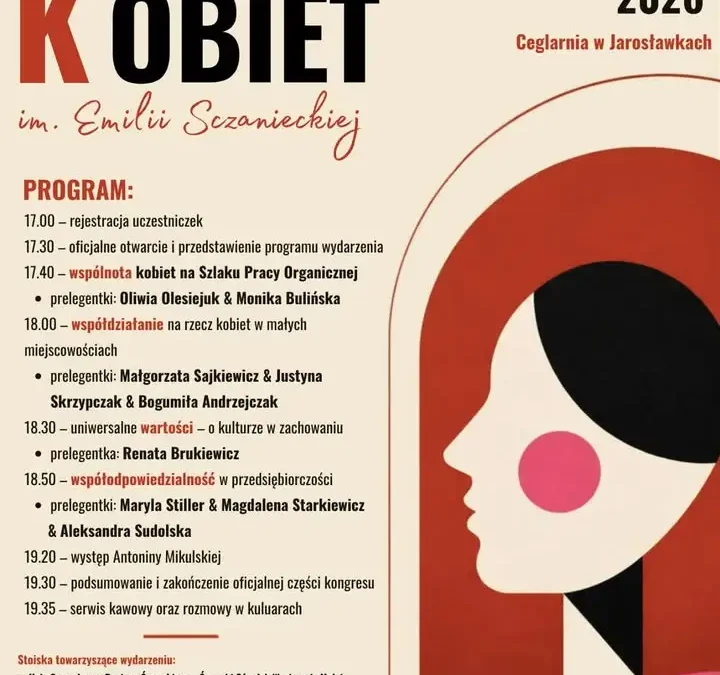 II Kongres Kobiet im. Emilii Sczanieckiej w Jarosławkach – zaproszenie na 6 listopada